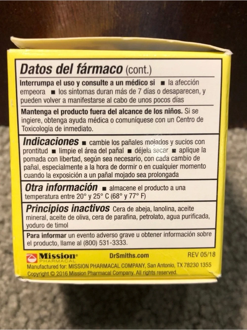 Dr. Smith's Quick Relief Diaper Rash Ointment Zinc Oxide Moisture Shield, 2oz